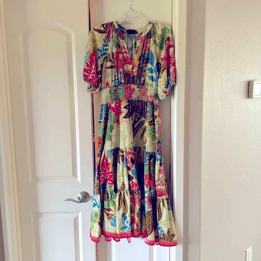 Size 10 smocked empire waist Anthropologie dress